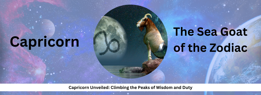 What inspired the title "Capricorn Unveiled: Climbing the Peaks of Wisdom and Duty"?